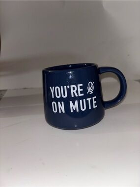 You're On Mute Navy Ceramic Coffee Mug
